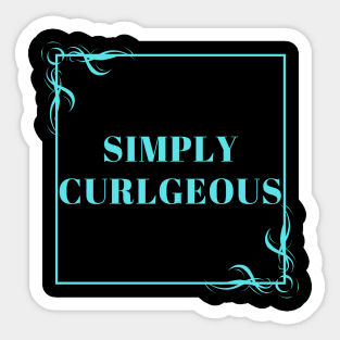 Simply Curlgeous v5 Sticker